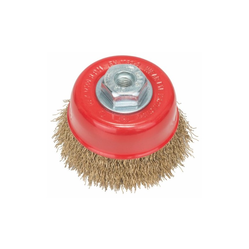 Bosch Accessories 2608622062 Cup Brush Brassed 75mm/M10, 0 V, Silver/Gold