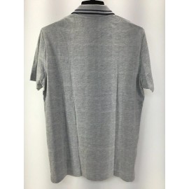 US Polo Assn. U.S. Polo Assn.Square Print Jersey Polo Shirt,Heather Light gray [L]