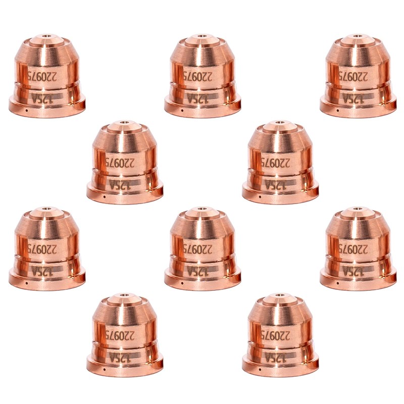 10PCS 220975 Nozzles Tips for 125A Plasma Cutting Torch Consumables,