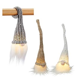 LED Christmas Gnome – Set of 3 – Christmas Decoration Illuminated for Hanging