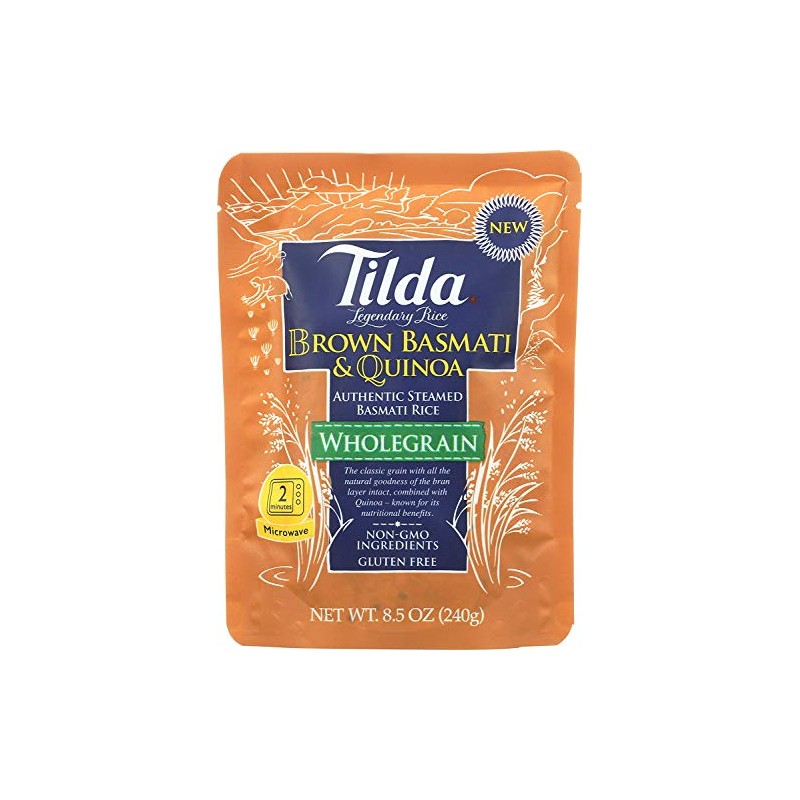 Tilda Legendary Rice Steamed Brown Basmati & Quinoa, 8.5 Ounce