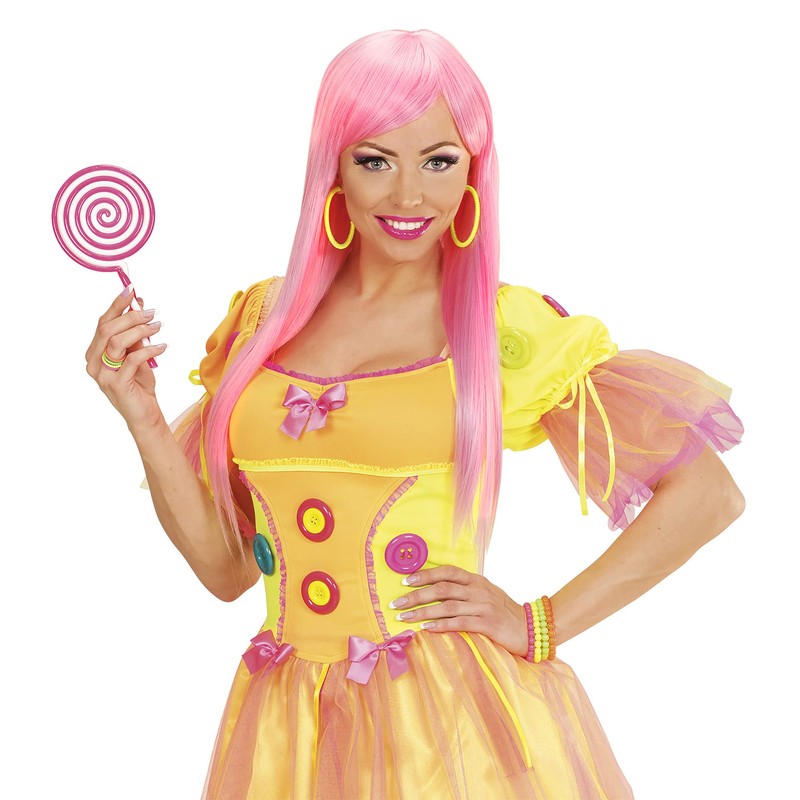 WIDMANN 03533 ? Neon Hoop Earrings