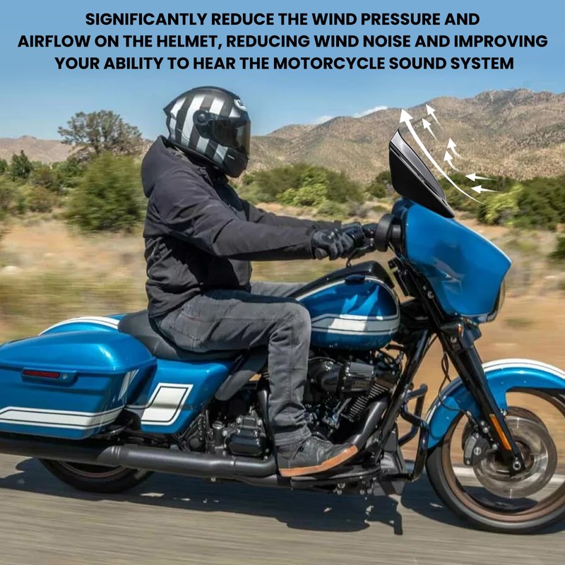 10" Windshield Windscreen Wind Splitter Compatible with Harley CVO Street