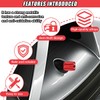 DUSCOKE 4 PCS Locking Car Tire Valve Stem Caps, Anti-Theft