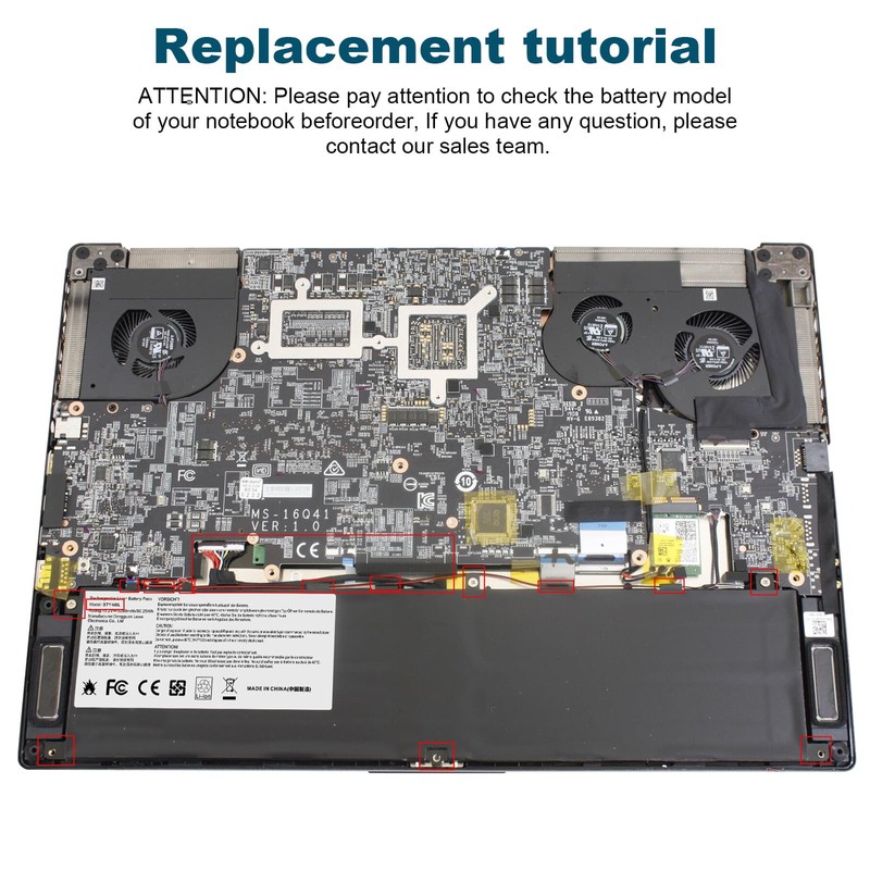BTY-M6L MS-16Q2 MS-16Q3 Laptop Battery Compatible with MSI GS65 GS75