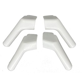 LXJZCP rain gutter nozzles, RV rain gutter nozzles, protect The top of The RV in rainy days, direct rainwater away from The left and right sides of The RV[2 pcs each for left and right sides] (White)