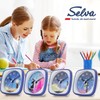 SELVA Children's Alarm Clock Starry Sky with Motifs Sweeping Second