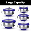 KITEISCAT Stainless Steel Mixing Bowls with Airtight Lids Set of