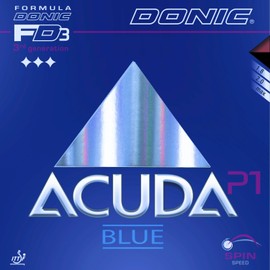 Donic Acuda Blue P1 Table Tennis Rubber (Red, 2.0mm)