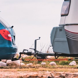 FDKYOEK 4 PCS Trailer Breakaway Cable, 6 Ft Spring Towing Coiled Wire with Pin for Rv Trailer Emergency Camper, Heavy Duty Stainless Steel