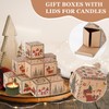 Humyoun 24 Pcs Mini Christmas Candle Boxes Small Christmas Gift