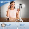 Selfie Stick Tripod with Fill Light, Phone Selfie Stick,Durable Stainless