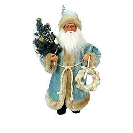 Santa's Workshop 15" Seaside Santa, Blue