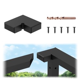 BLIKA Handrail Corner Connectors, Black Corner Handrail Accessories for Deck Cable Railing System, High Strength POM Hand Rail Connector Fitting, BL03-C