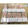 PartyMart Number 4 Giltter Candle, Pink Number 4