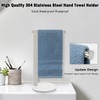 Winmien Stainless Steel L-Shaped Hand Towel Holder, SUS304 Bathroom Towel