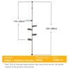 Hershii 5-Layer Indoor Plant Stand Pole Spring Tension Rod Corner
