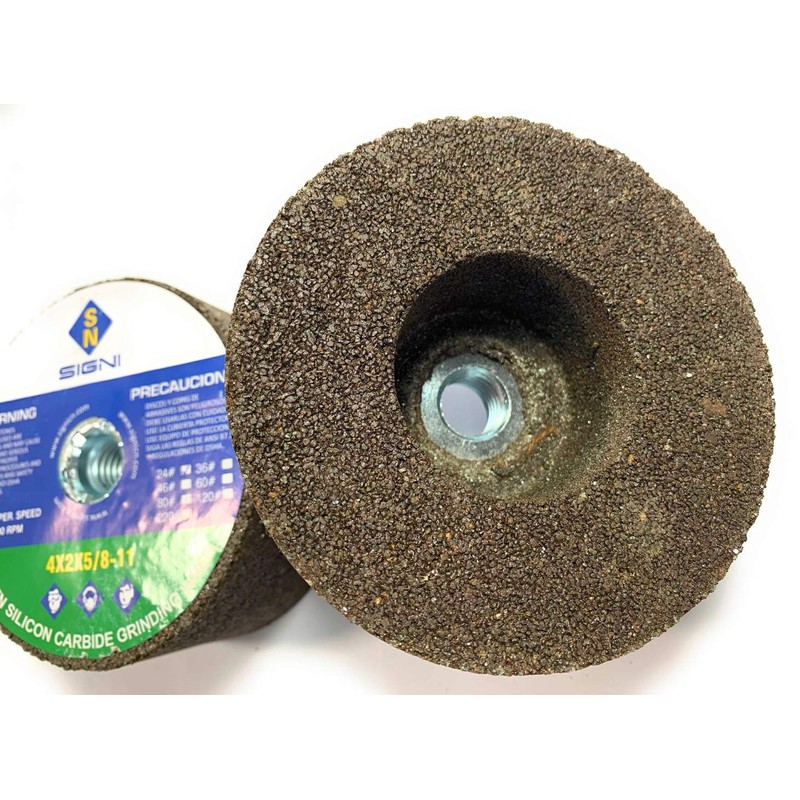 SIGNI 4-Inch Green Grinding Stone with 5/8-11 Thread (24 Grit)