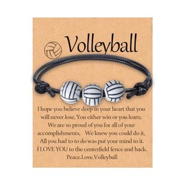 Birthday Gifts for Son Daughter Volleyball Bracelet Gift for Friend Bestie Bff Inspirational Gifts for Grandson Granddaughter Volleyball Stuff for Lovers Presents for Women Men
