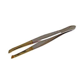 EKS Solingen Tweezer Gold Tip Narrow Slant Nickel Plated EK 1-12 NSG