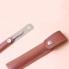 4 Pcs PU Leather Empty Tweezers Pouch Eyelash Extension Tweezer