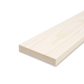 Reese Smooth Edge Boards - Planed Spruce - 1.9 cm Thick x 60 cm Long - 14 cm Width - For Building Shelves and Furniture as well as for Crafts