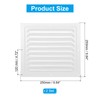 PATIKIL 10x10" Attic Vent Soffit Vent, 2 Pcs Aluminum Alloy