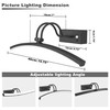 PAIHOME Wireless Battery Operated Picture Light, 16in Black Picture Light