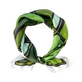 Tolzorai 100% Real Silk Mulberry Hair Scarf For Women's High-grade 27" Neckerchief Printed Headscarf Gift Pack (65 * 65CM, Dark green)
