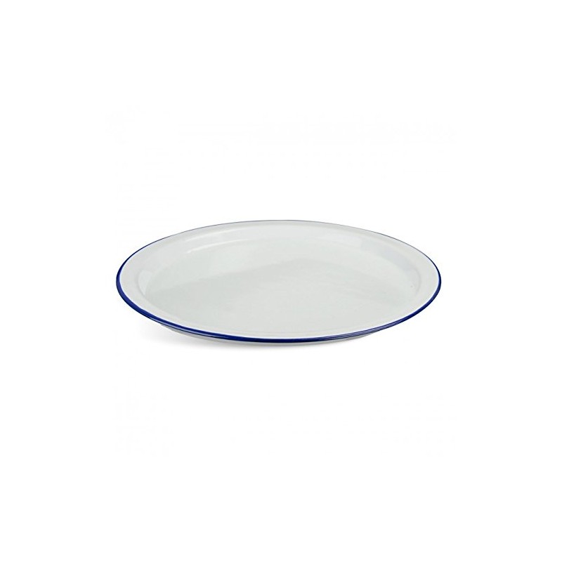 Highlander Outdoor White Enamel Plate - One size Ideal for