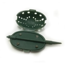 FLADEN Fishing - 10 x FEEDERS - INLINE GRUB Feeders Bulk Packs Small 30g and Large 60g - Great For Use With a Wide Range of Groundbaits (10 x 60g feeders)