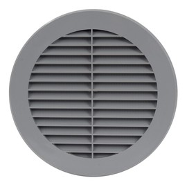 Air Ventilation Plastic Grill Cover Ø150mm/Gray