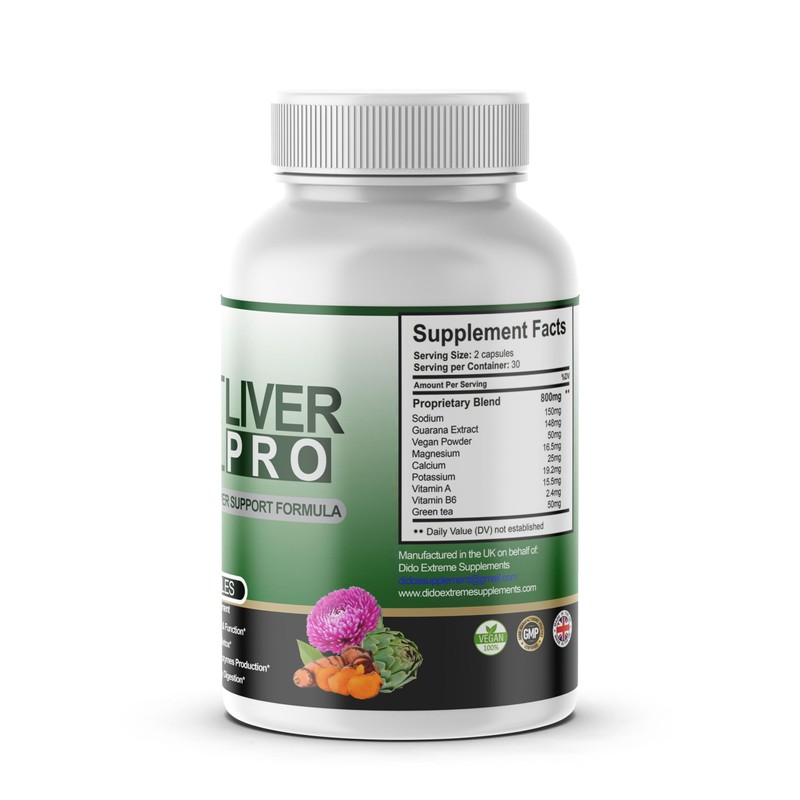 ReLiver Pro Advanced Support Formula/Liver Function & Natural Ingredients -
