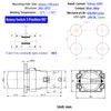10Amp 3 Position Rotary Switch with Green LED Light 22mm