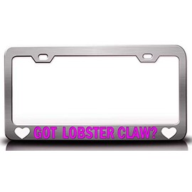 Custom Brother - GOT Lobster Claw Flowers Metal Car SUV Truck License Plate Frame Ch g25