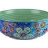 Gall&Zick Bowl 19 cm Diameter Hand-Painted Ceramic Salad Bowl (Green)