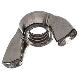 (Qty 25pcs) 3/8-16 Coarse Thread Wing/Thumb Nut Stainless Steel Nuts 3/8x16 Multi-Purpose Comprehensive Hardware Fastener Assortment Kit Cit05085Riv