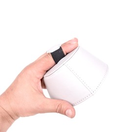 TRUMPET PLUNGER MUTE with Handle - Lightweight Practice Mute with Magnetic Attachment made of Faux Leather. Practice tool. Trumpet Accessory (Gray, Plunger Mute)