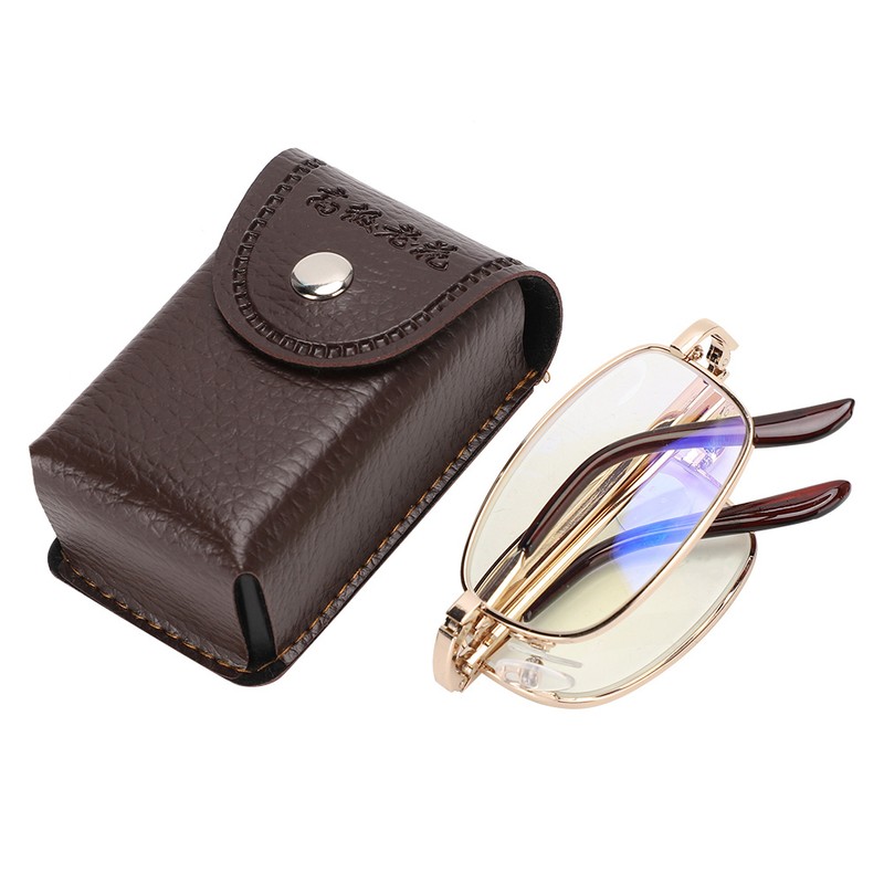 Folding Presbyopic Glasses Blue Light Blocking Anti Fatigue Reading Glasses