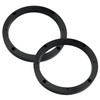 ZZHXSM 2PCS Black Plastic Speaker Gasket 6.5 inch Car Stereo
