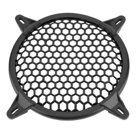 Ausla 6/8/10/12 Inch Subwoofer Protection Mesh Protection, Black Plastic Material, Resistant to Air Pollution, Car Audio Decoration, Speaker Cover (8 Inches)