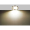 Trango Set of 6 LED Recessed Spotlights Brushed Aluminium Round