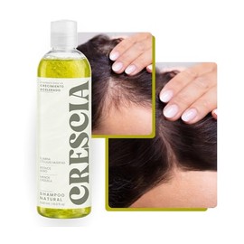 Shampoo Crescia 490ml | Shampoo Natural para Crecimiento Capilar, Fortalece, Nutre y Ayuda a Reducir la Caída del Cabello | Con Romero, Argán y Aceite