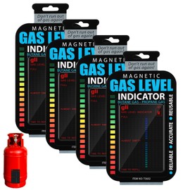 Oudain - Indicador magnético de nivel de gas reutilizable, indicador de nivel de combustible de propano, indicador de nivel de tanque de propano, sensor de tanque de propano para herramienta de cocina