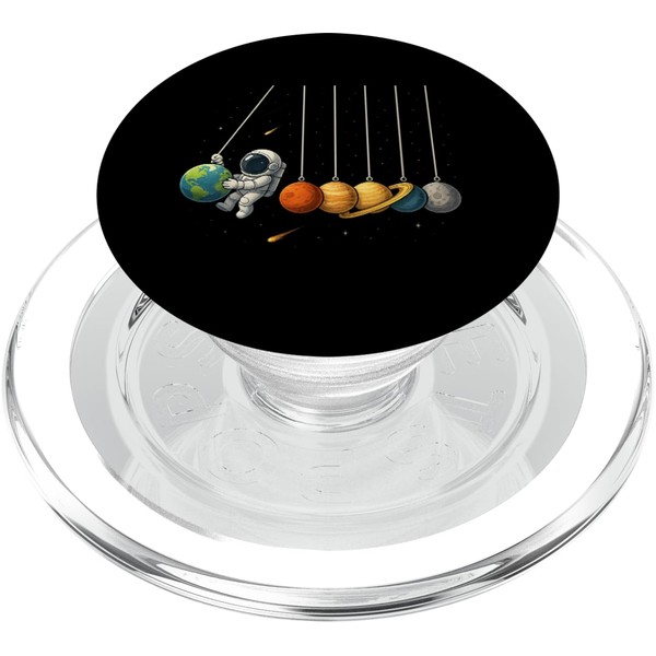 Funny Space Planets Newton Cradle Astronomy Shirt PopSockets PopGrip for