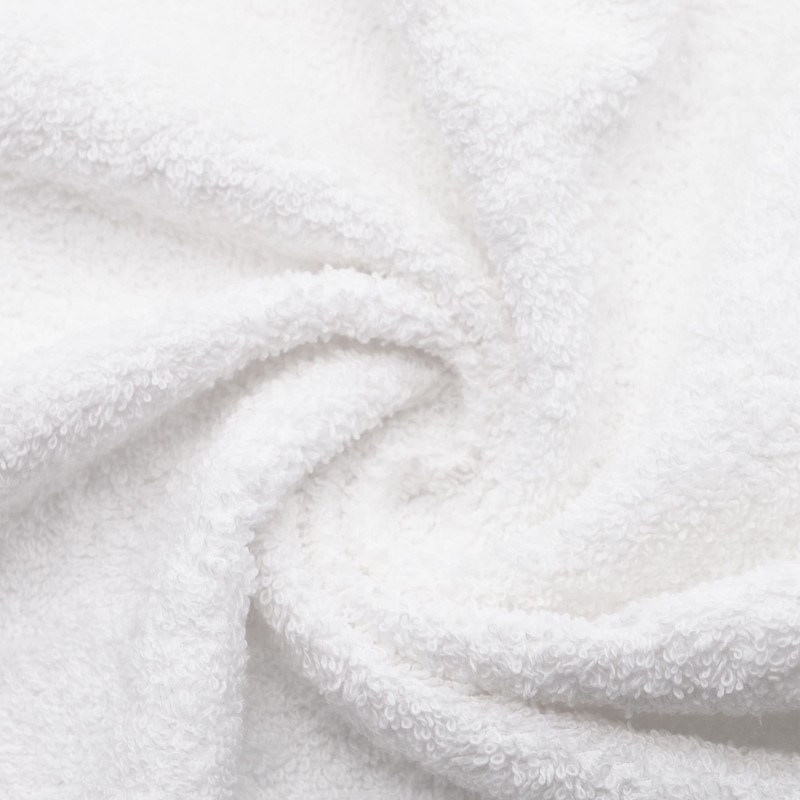 ZOLLNER 10er Set Waschhandschuhe, Waschlappen, 16x21 cm, Baumwolle, weiß