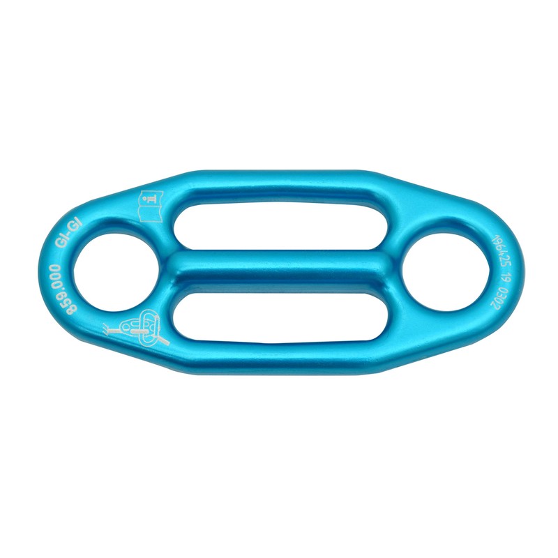 KONG Gigi Multi Belay Plate, Multi-Purpose Plate, 859B00400KK, Cyan,