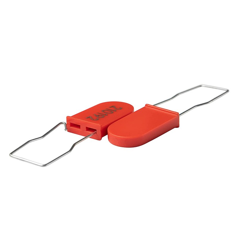 Plastic Wire Padlocks Security Seals Disposable Anti-Tamper Lock Numbered Red