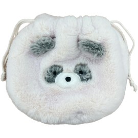 Stream Market Drawstring Bag, Large, Drawstring Pouch, Drawstring Bag, Panda Goods, Miscellaneous Goods, Fluffy, Plush, Cute, TY036-M