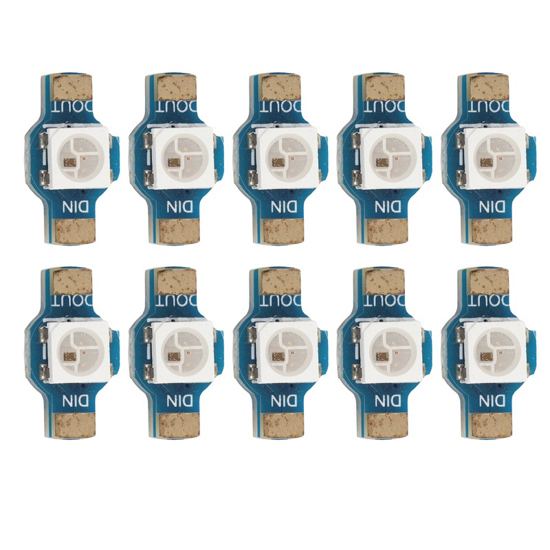10Pcs WS2812 RGB LED Module High Brightness Energy Saving Lightweight